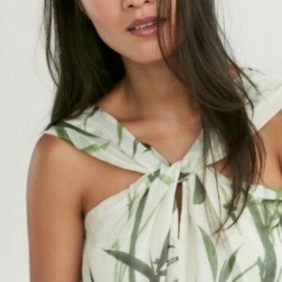 NWT MASSIMO DUTTI 100% silk bamboo print dress - Picture 2 of 8